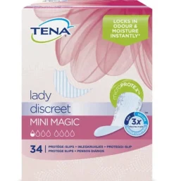 Absorbente Incontinencia Orina Ligera - Tena Discreet Mini Magic (34 Unidades) - Sca Hygiene Products