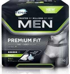 Absorbente Incontinencia Orina - Tena Men Protective Underwear Calzoncillo (10 Unidades Talla L) - Sca Hygiene Products