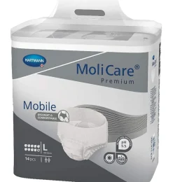 Absorbente Incontinencia Orina Ligera con Slip - Molicare Premium Mobile 10d (14 Unidades Talla L) - Laboratorios Hartmann