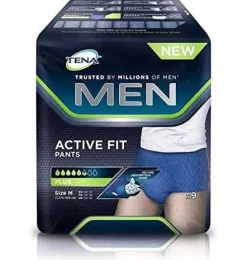 Absorbente Incontinencia Orina Dia Anatomico - Tena Men Pants Active Fit (8 Unidades Talla Mediana) - Sca Hygiene Products