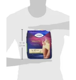 Absorbente Incontinencia Orina Dia Anatomico - Tena Silhouette Braga Cintura Alta Crema (8 Unidades Talla Grande) - Sca Hygiene Products