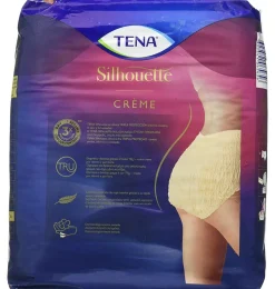 Absorbente Incontinencia Orina Dia Anatomico - Tena Silhouette Braga Cintura Alta Crema (8 Unidades Talla Grande) - Sca Hygiene Products