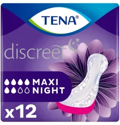 Absorbente Incontinencia Orina Ligera - Tena Discreet Maxi Night (12 Unidades) - Sca Hygiene Products