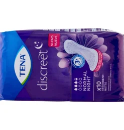Absorbente Incontinencia Orina Noche Anatomico - Tena Discreet Noche Normal (10 Unidades) - Bsn Medical