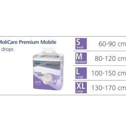 Absorb Inc Orina Ligera con Slip - Molicare Premium Mobile (14 Unidades Talla L 8 Gotas Color Lila) - Laboratorios Hartmann