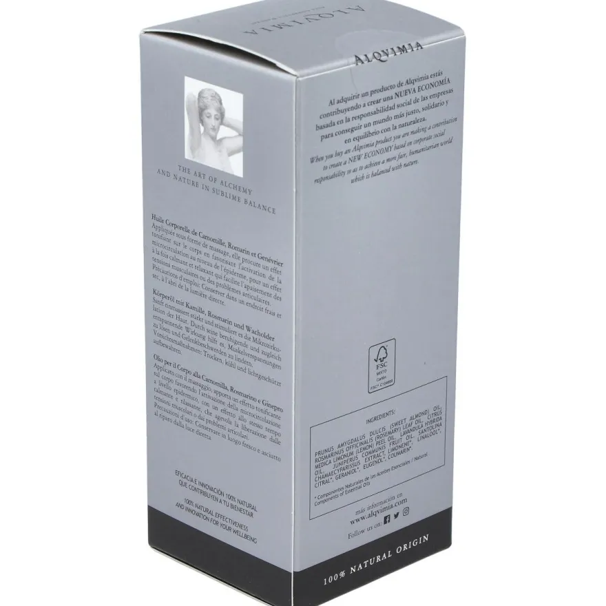 Aceite Corporal Manzanilla-Romeo-Enebro 150Ml.