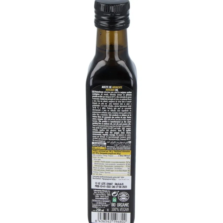 Aceite de Aguacate 250ml - Naturgreen