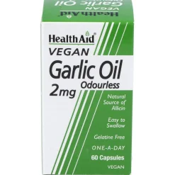 Aceite De Ajo (Garlic Oil) 2Mg. 60Cap. Health Aid