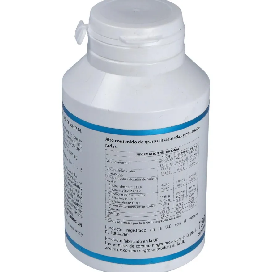 Aceite de Comino Negro 1.000mg 120cáps - Equisalud