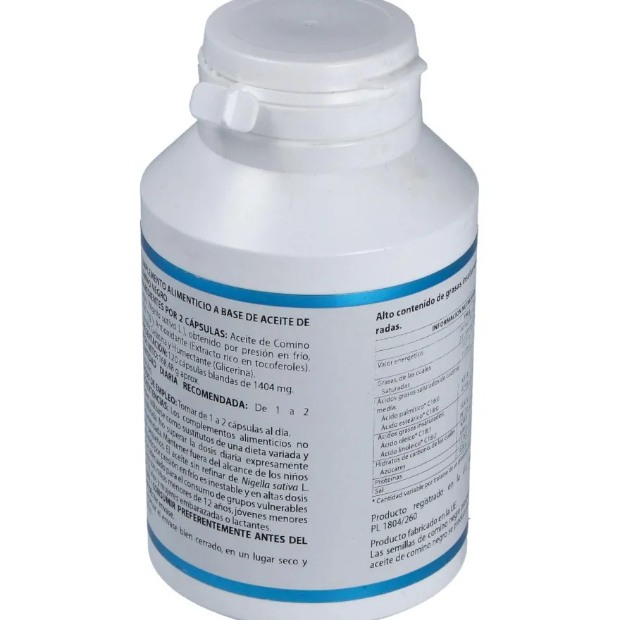 Aceite de Comino Negro 1.000mg 120cáps - Equisalud