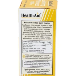 Aceite De Onagra 1.000Mg. 60Cap. Health Aid