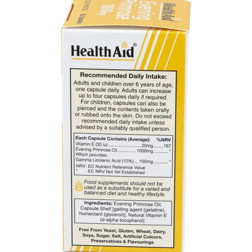 Aceite De Onagra 1.000Mg. 60Cap. Health Aid