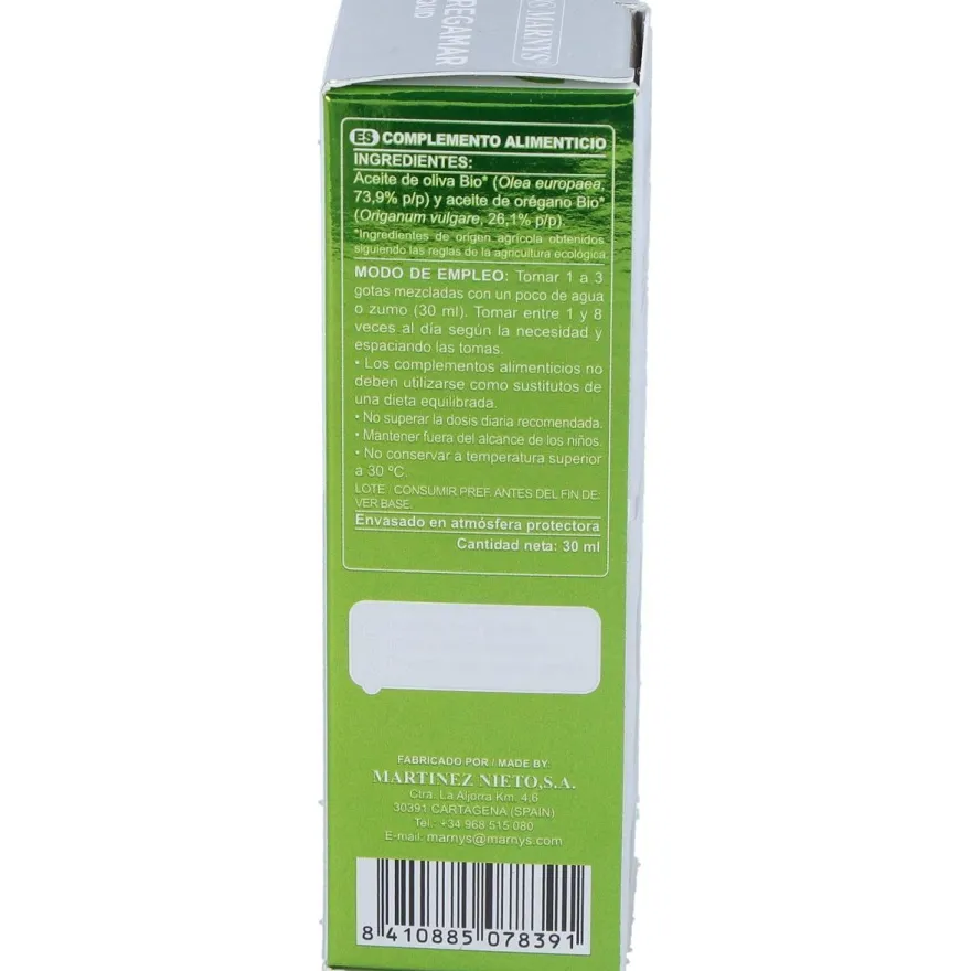 Aceite de Orégano Ecológico 30ml - Marnys