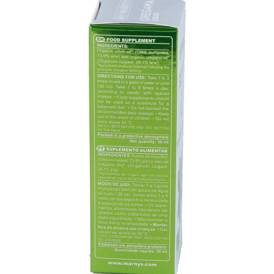 Aceite de Orégano Ecológico 30ml - Marnys