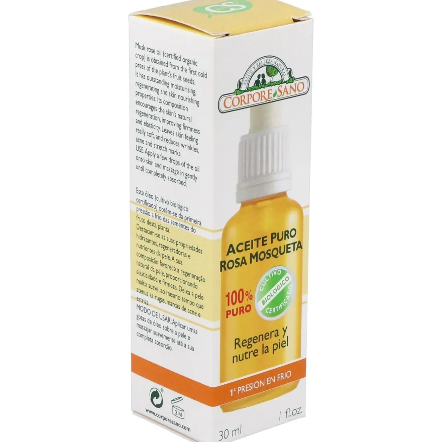 Aceite de Rosa Mosqueta Bio 100% Puro 30ml - Corpore Sano