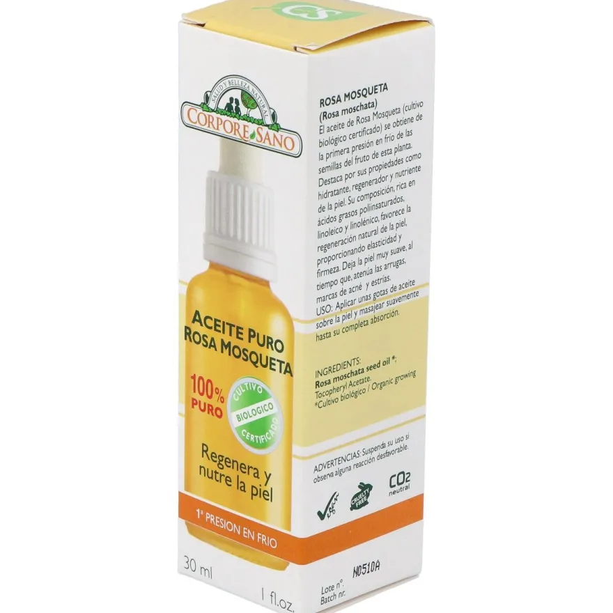 Aceite de Rosa Mosqueta Bio 100% Puro 30ml - Corpore Sano