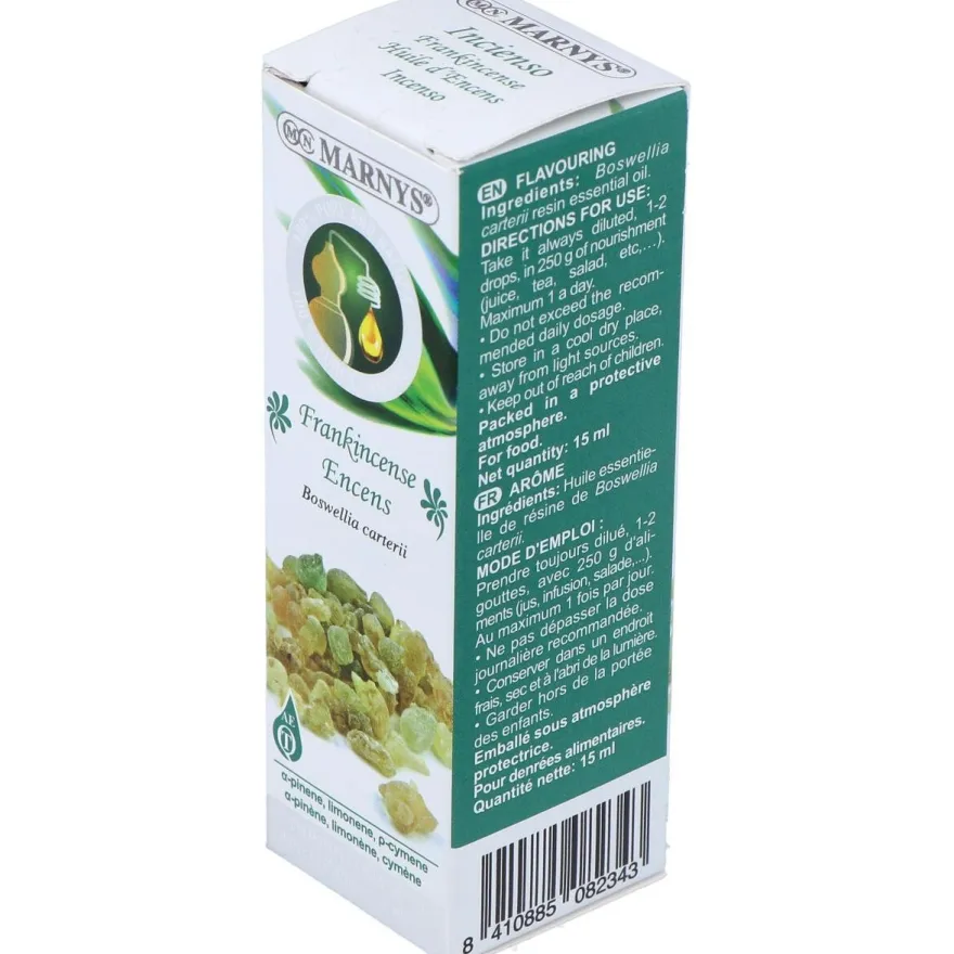 Aceite Esencial Alimentario de Incienso Estuche 15ml - Marnys