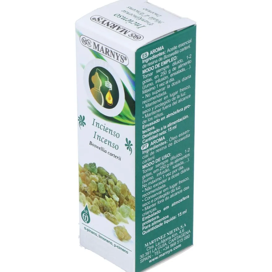 Aceite Esencial Alimentario de Incienso Estuche 15ml - Marnys