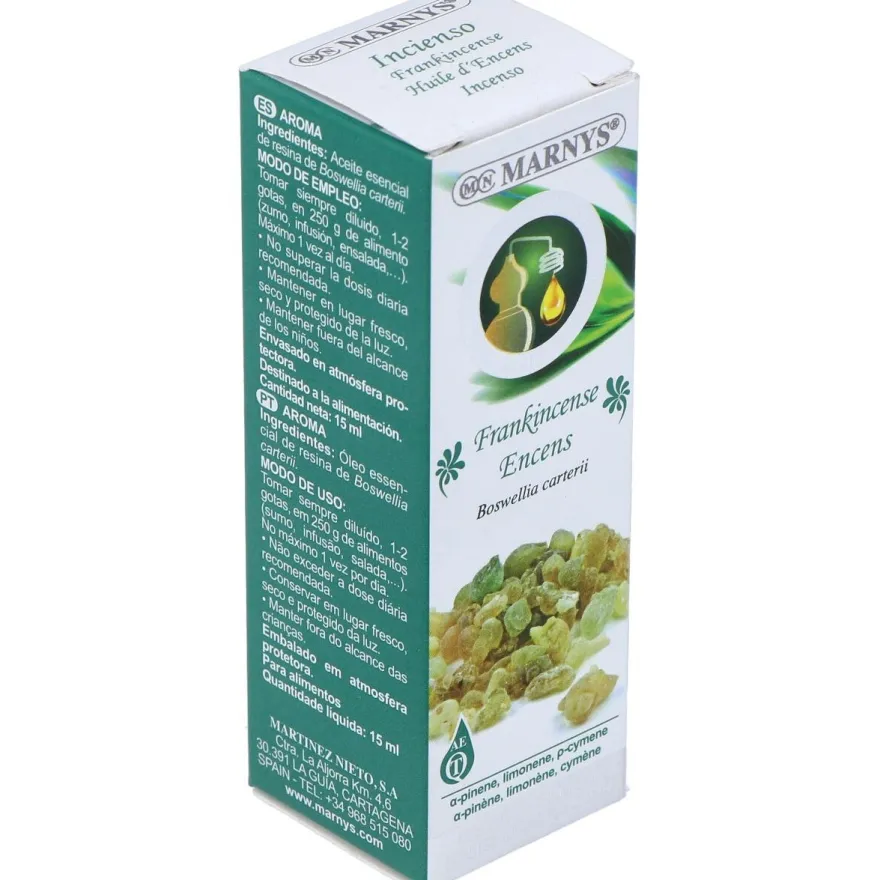 Aceite Esencial Alimentario de Incienso Estuche 15ml - Marnys
