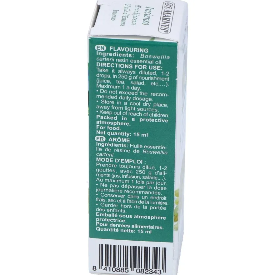Aceite Esencial Alimentario de Incienso Estuche 15ml - Marnys