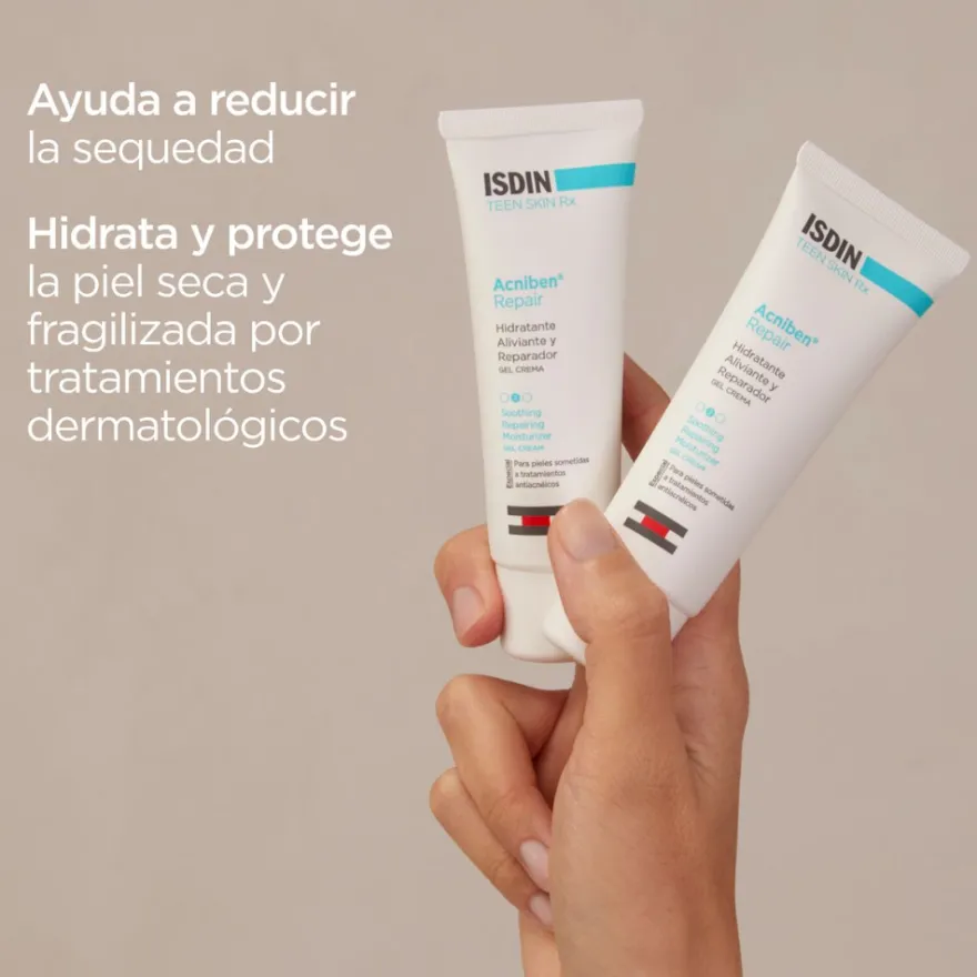 Acniben Repair Gel Crema Hidratante y Reparador, 40 ml. - Isdin