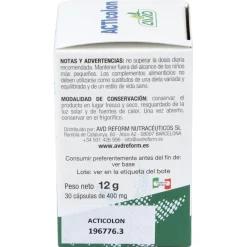 Acticolon 400 Mg 30 Capsulas Avd