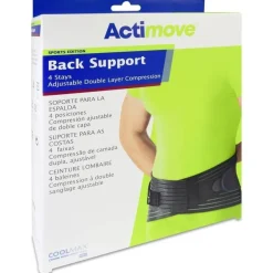 Actimove Faja Sacrolumbar Ajustable 4 Posiciones Negro M 1Ud