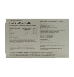 Activecomplex Calcio+d3+k (60 Comprimidos) - Pharma Nord