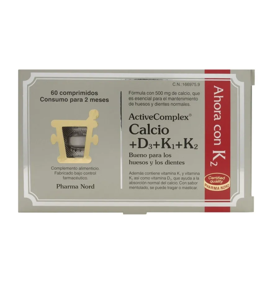 Activecomplex Calcio+d3+k (60 Comprimidos) - Pharma Nord