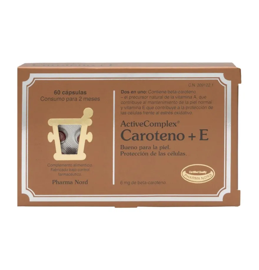 Activecomplex Caroteno+e (60 Cápsulas) - Pharma Nord