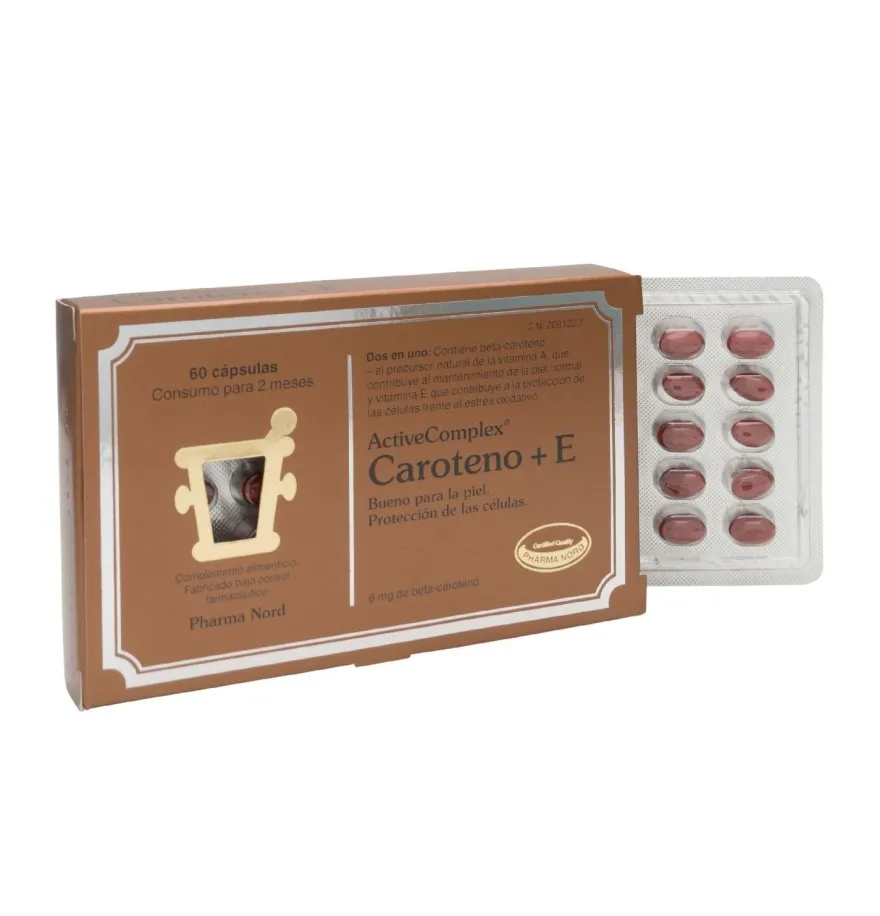 Activecomplex Caroteno+e (60 Cápsulas) - Pharma Nord