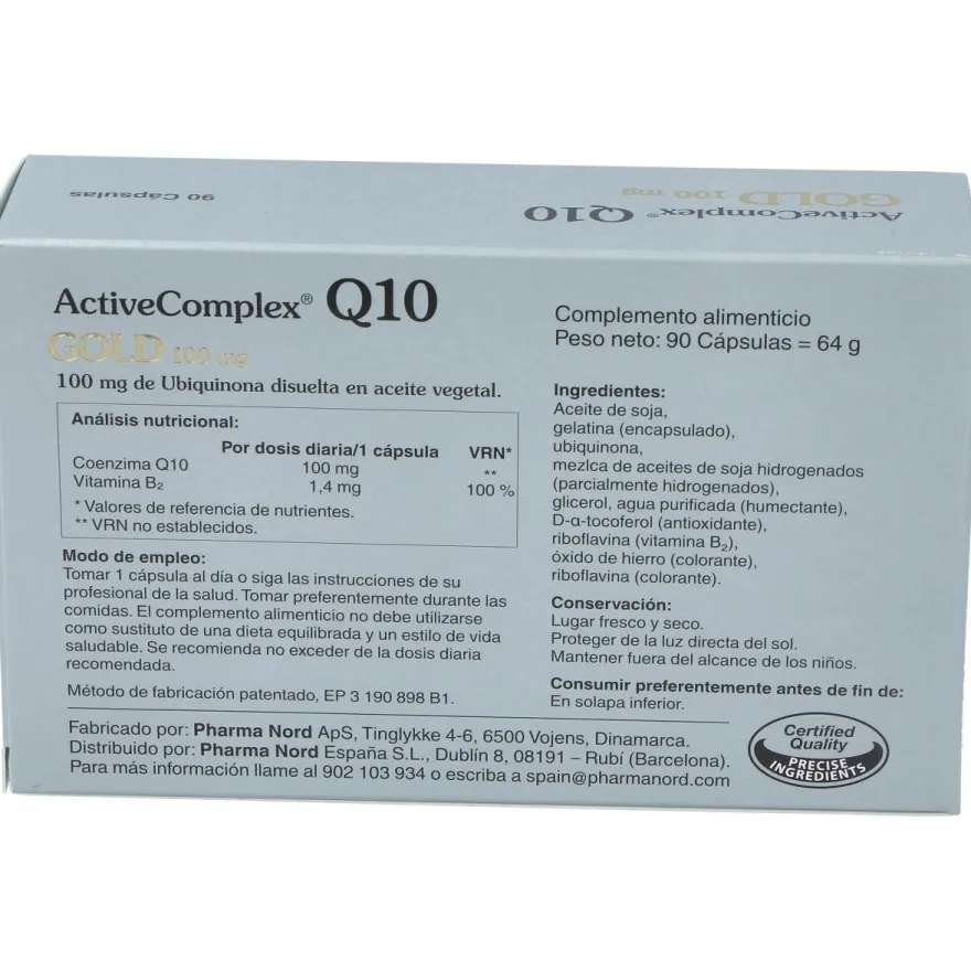 Activecomplex Q10 Gold 90 Caps Pharmanor - Pharma Nord
