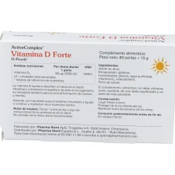Activecomplex Vitamina D 3200ui 80 Perlas - Pharma Nord