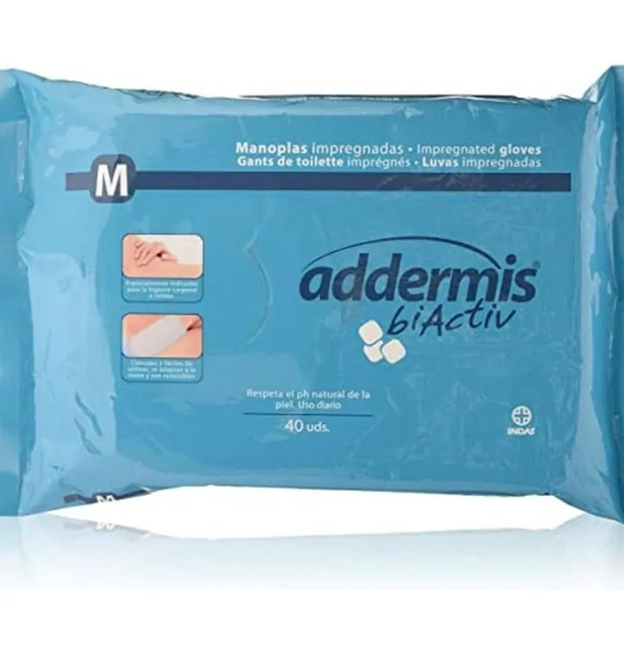 Addermis Biactiv Manopla Enjabonada (40 Manoplas) - Industrias Beter Sa