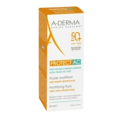 Aderma Protect AC Fluido Solar Facial Matificante SPF50+, 40 ml. - A-Derma