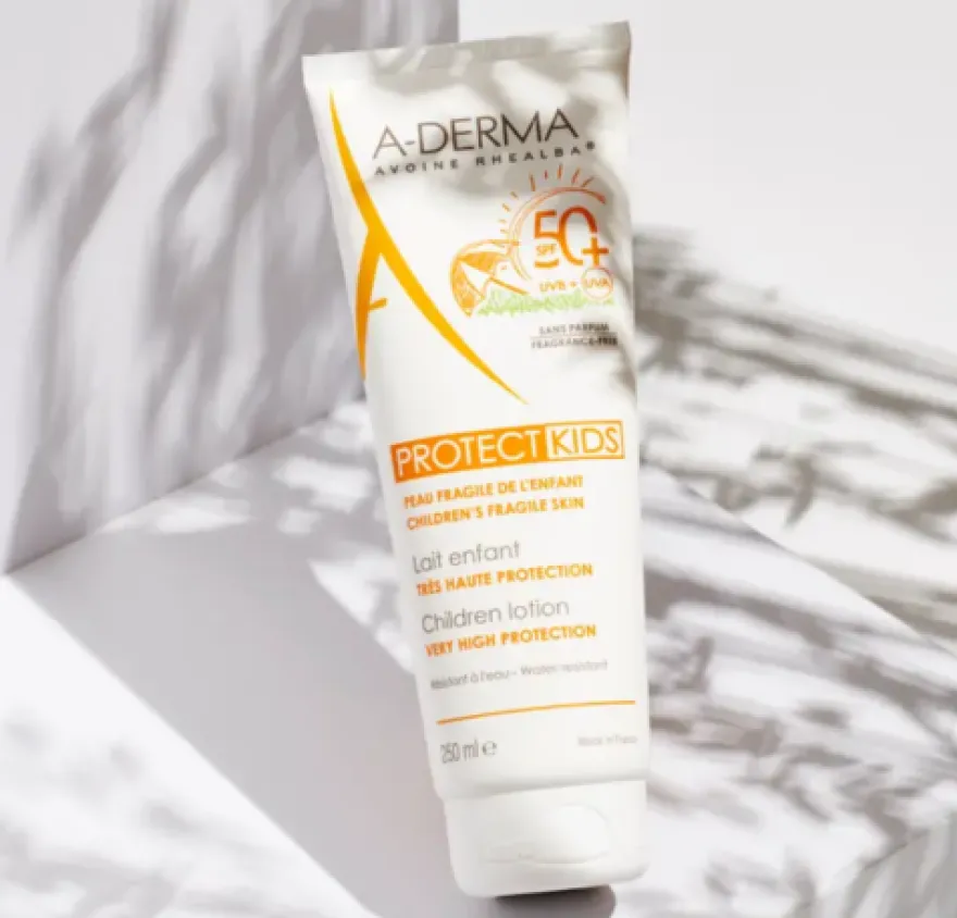 Aderma Protect Loción Solar Infantil, 250 ml. - A-Derma