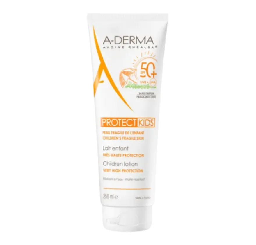 Aderma Protect Loción Solar Infantil, 250 ml. - A-Derma