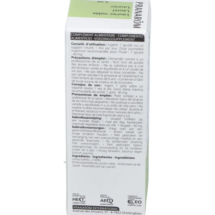 Aeqt Top Naturales Laurel Hoja 5ml - Pranarom