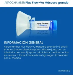 Aerochamber Plus Flow - Vu - Camara de Inhalación (adulto 1 U) - Sandoz Farmacéutica