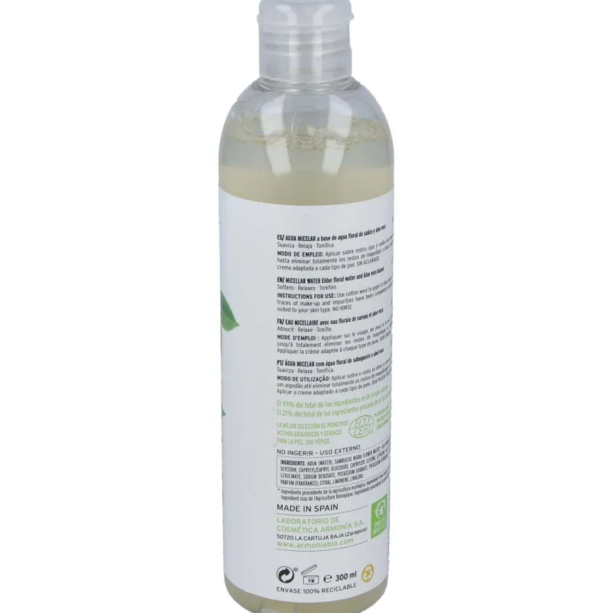 Agua Limpiadora Micelar Bio 300Ml.