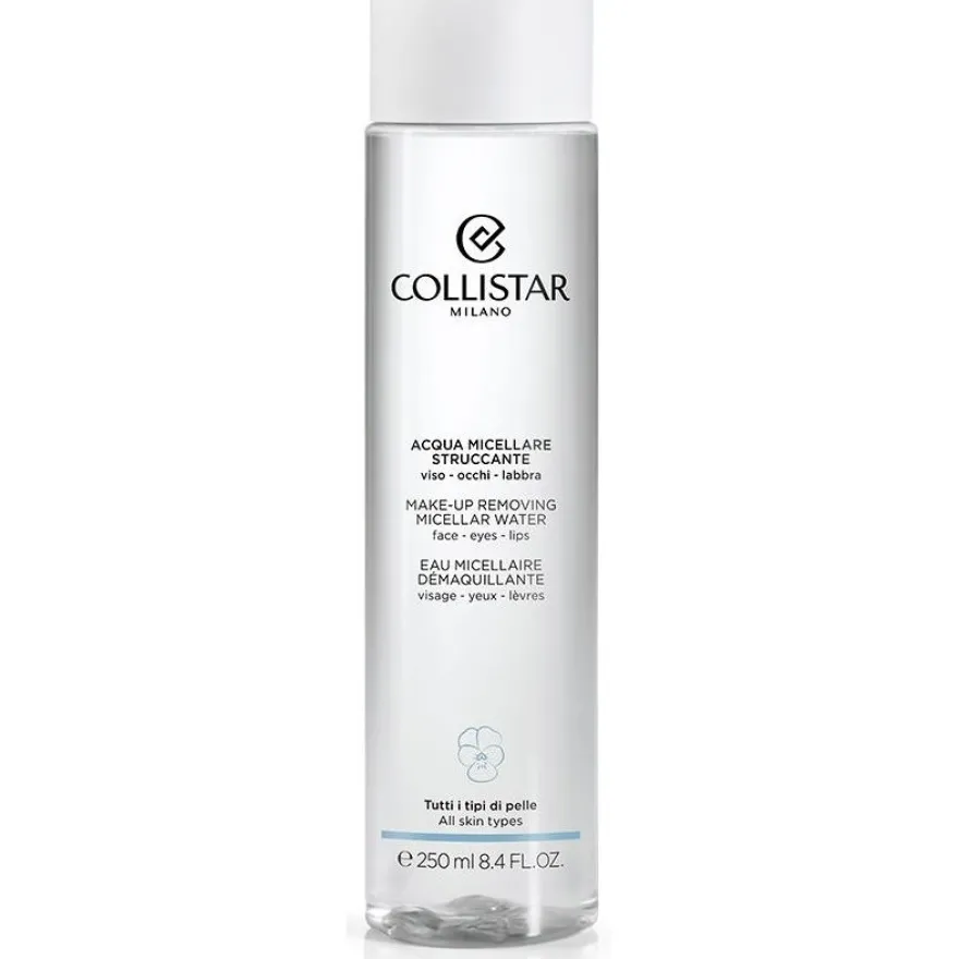 Agua Micelar Desmaquillante Rostro Ojos Labios 250ml - Collistar