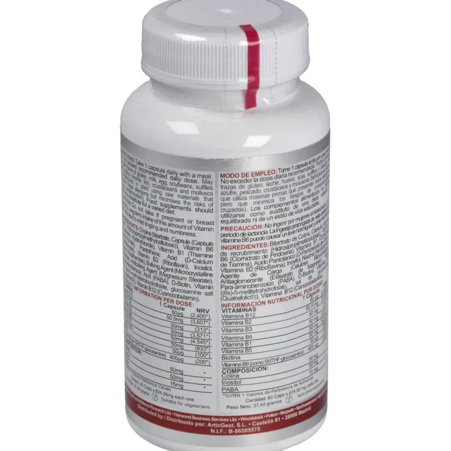Airbiotic Vit B-50 Ab Complex 60 Cápsulas