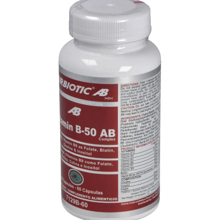 Airbiotic Vit B-50 Ab Complex 60 Cápsulas