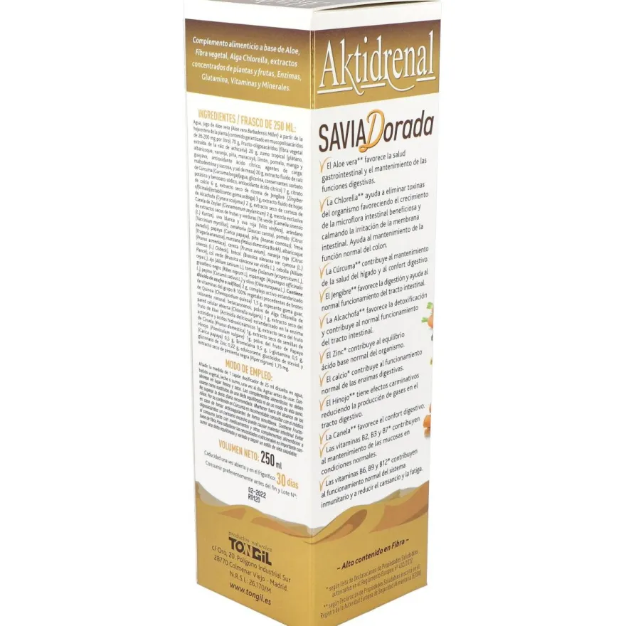Aktidrenal Savia Dorada 250Ml. Lineabel