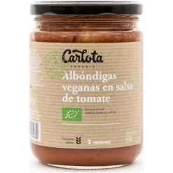 Albondigas Salsa Tomat Bio Veg 425g - Carlota Organic