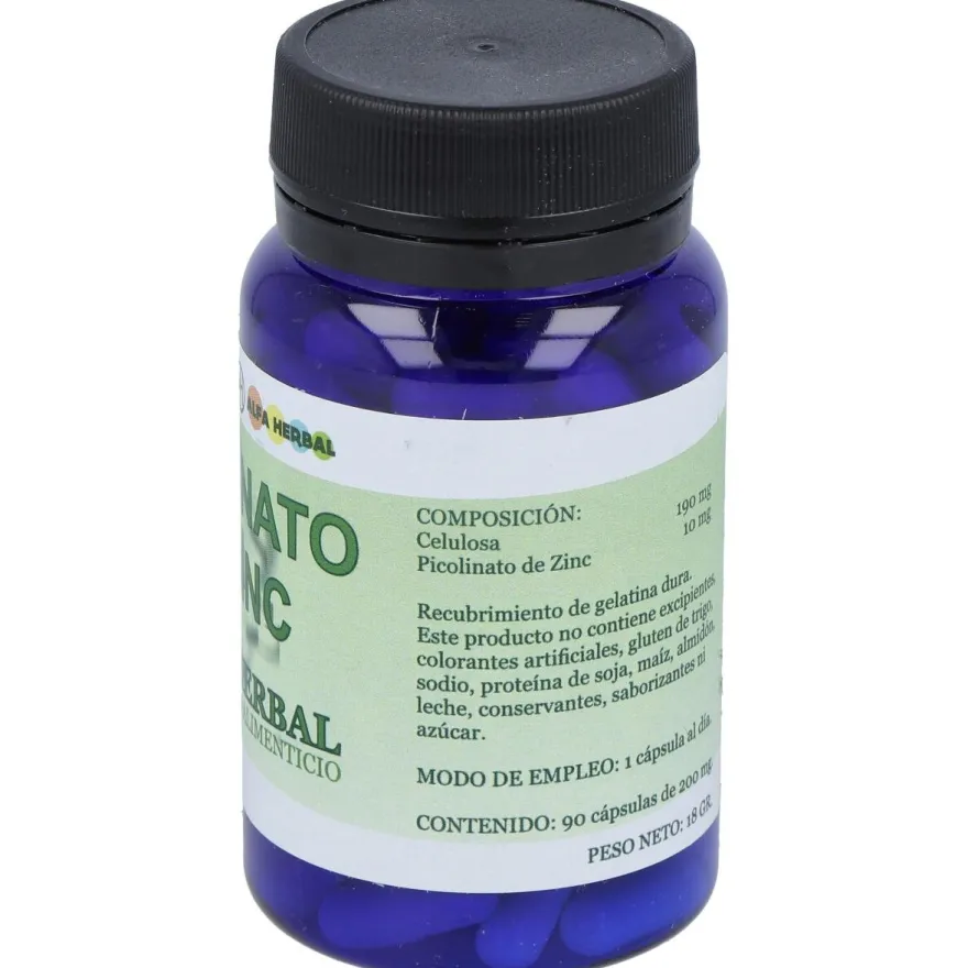 Alfa Herbal Picolinato De Zinc 90Caps