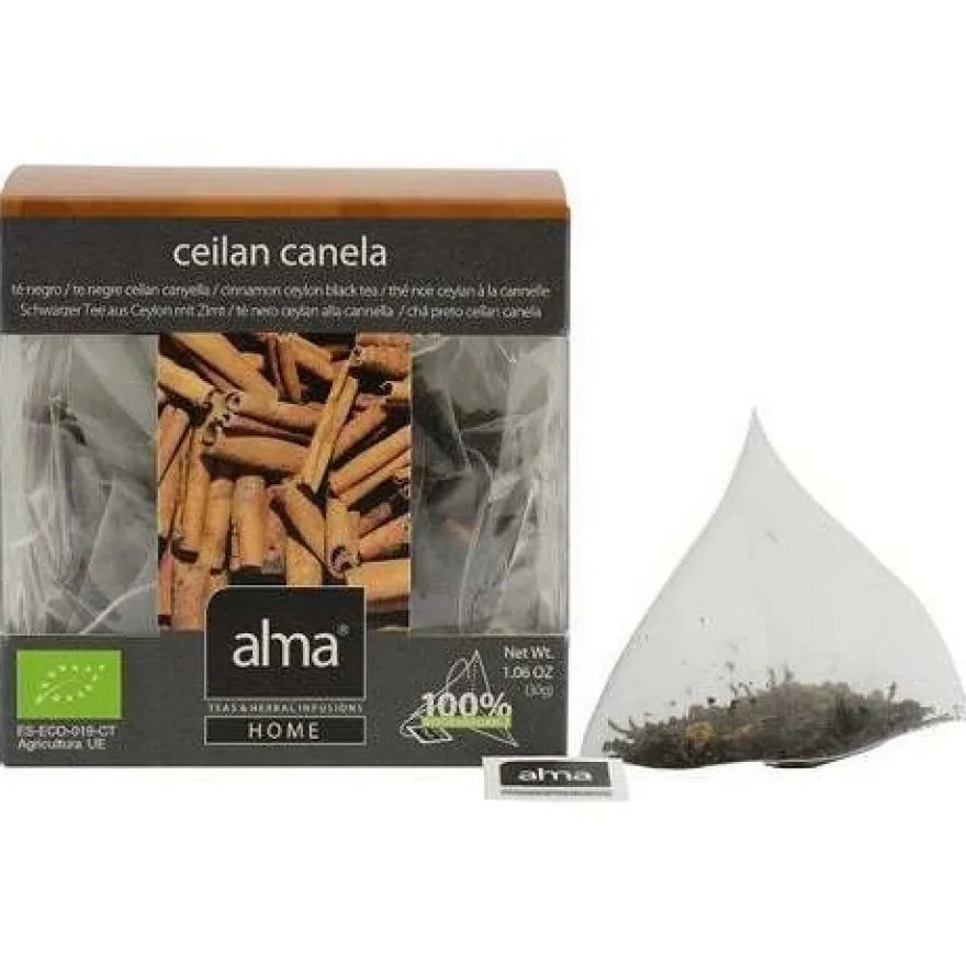 Alma Home Te Ceilan Canela Infusion Eco Vegan 15 Sobres