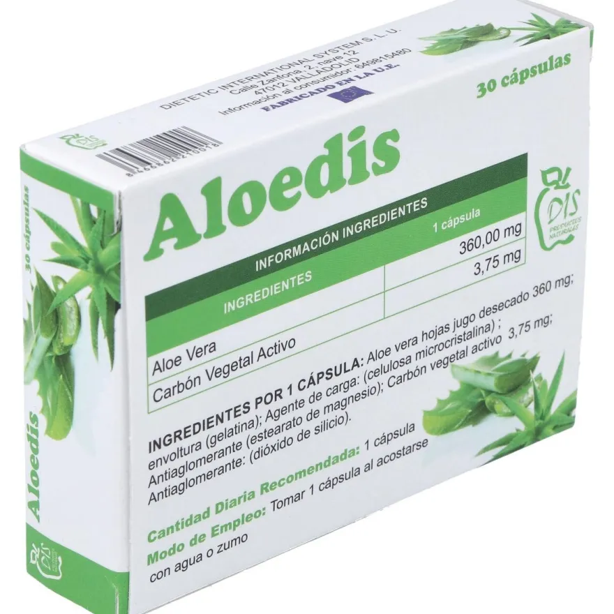 Aloedis (aloe Vera) 30cap - Dis Productos Naturales