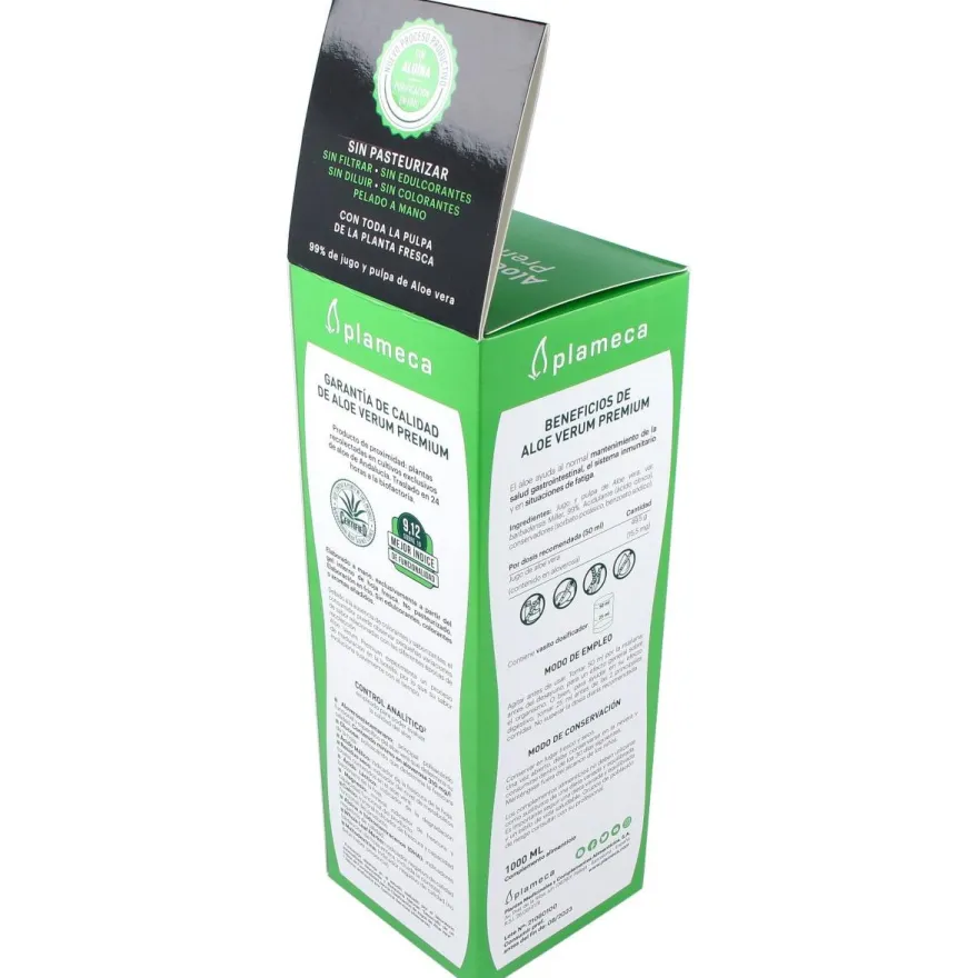 Aloe Verum Premium sin Aloina 1litro - Plameca