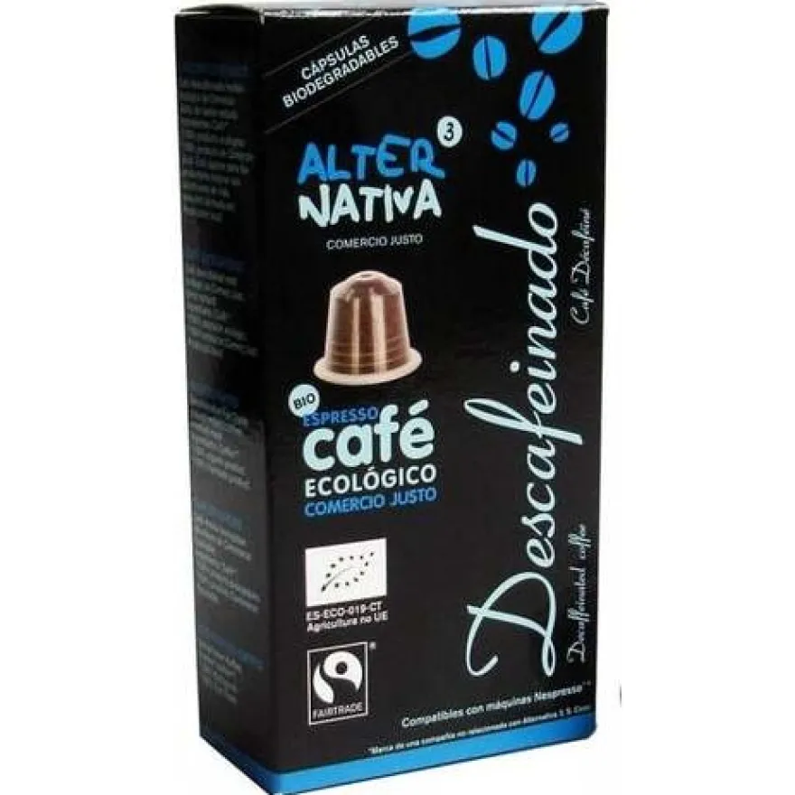 Alternativa3 Capsula Cafe Descafeinado Bio 50g - Alternativa 3